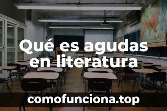 En literatura que es prosa 4 Qué es agudas en literatura