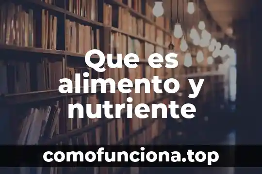Alimento super cuaco para que es 4 Que es alimento y nutriente