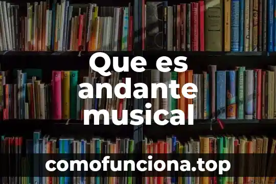Que es una figura ritmica musical 3 Que es andante musical