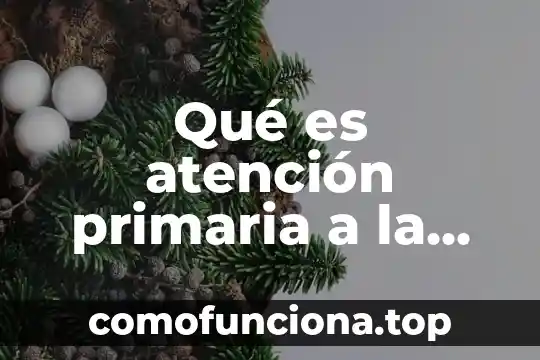 860 Iusacell que es 6 Qué es atención primaria a la salud aps unicef