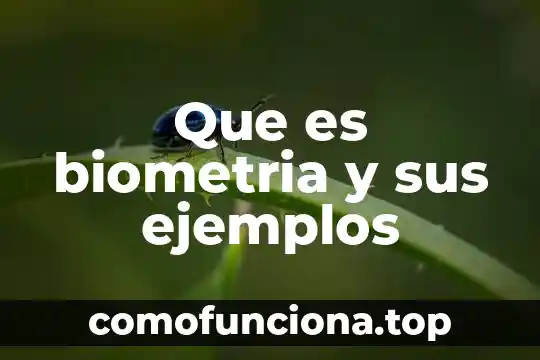 Ejemplos de que es un planeta 7 Que es biometria y sus ejemplos