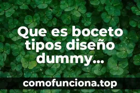 Diseño digital que es y para que sirve 5 Que es boceto tipos diseño dummy comprensivo