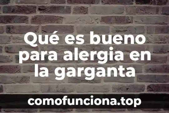 Para sor juana ines dela cruz que es la literatura 8 Qué es bueno para alergia en la garganta