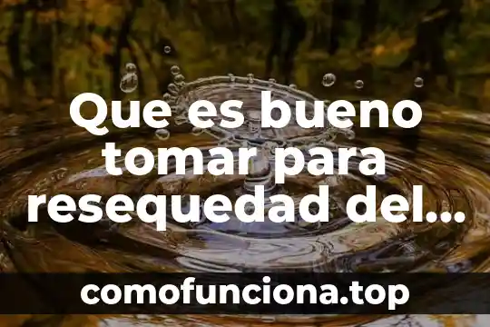 Qué es mejor tomar la metformina 6 Que es bueno tomar para resequedad del parpado