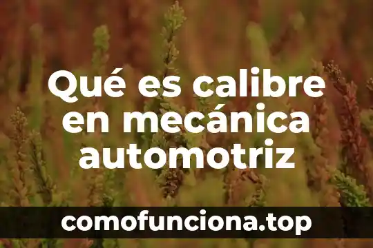 Qué es conciencia organizacional 3 Qué es calibre en mecánica automotriz