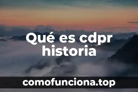 Marc Auge que es historia 4 Qué es cdpr historia