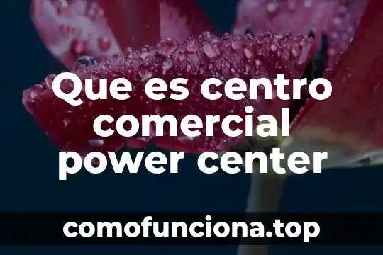 Que es outsourcing comercial 7 Que es centro comercial power center