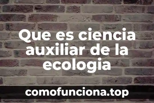 Que es el flujo de energia ecologia 7 Que es ciencia auxiliar de la ecologia
