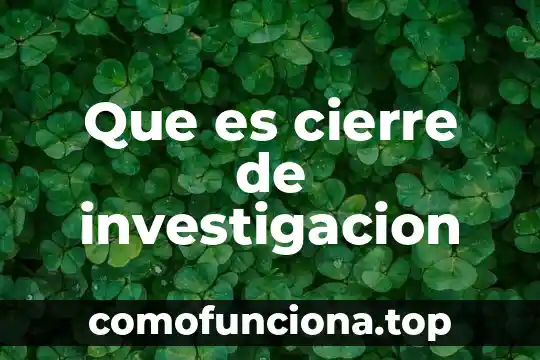 Que es el derecho de expresión investigacion 4 Que es cierre de investigacion
