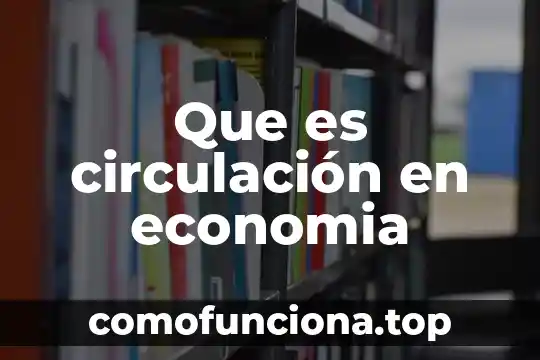 Qué es un corte de circulación tesis 3 Que es circulación en economia