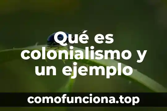 Que es un adverbo significado y ejemplo 8 Qué es colonialismo y un ejemplo