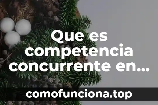 Que es figura juridica en derecho 7 Que es competencia concurrente en derecho