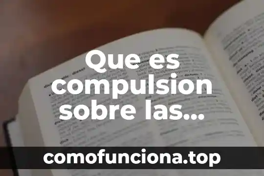 Que es el arte urbano resumen 4 Que es compulsion sobre las personas
