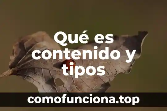 Que es el modo y sus tipos 4 Qué es contenido y tipos