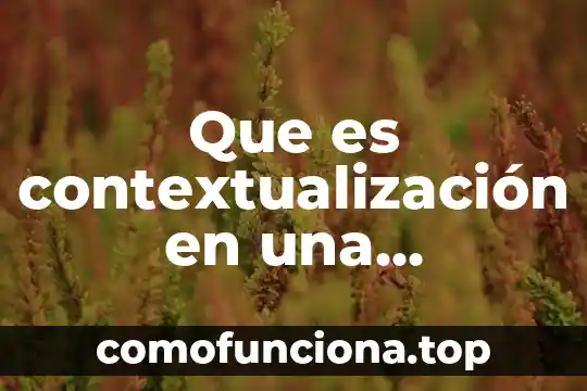 Que es etnia ejemplo 6 Que es contextualización en una investigación y ejemplo