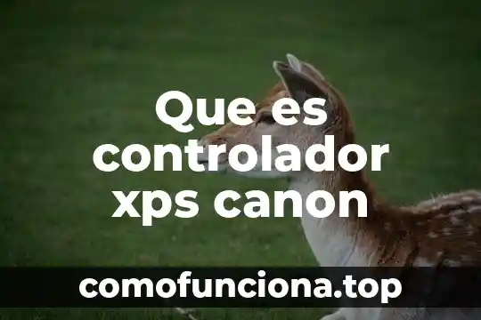 Que es ser canon en anime 3 Que es controlador xps canon