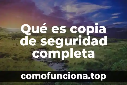 Que es simapro seguridad laboral 3 Qué es copia de seguridad completa