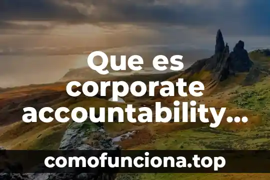 Que es un mecanismo de rendicion de cuentas 5 Que es corporate accountability rendición de cuentas