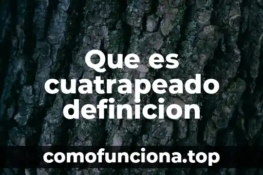 Qué es un método de estudio definición 3 Que es cuatrapeado definicion