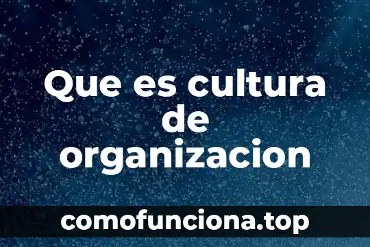 Que es la yanquizacion de la cultura 5 Que es cultura de organizacion