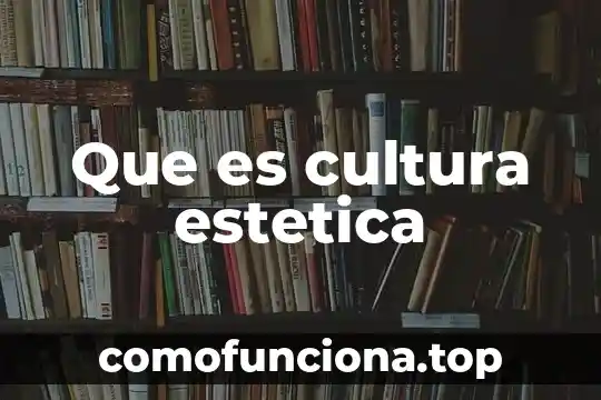 Que es la cultura ambiental y para que sirve 6 Que es cultura estetica
