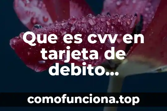 Qué es un número de tarjeta digital 6 Que es cvv en tarjeta de debito bancomer