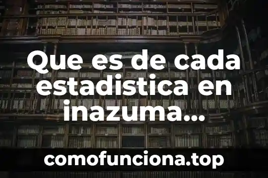 Que es interferencia en estadistica 5 Que es de cada estadistica en inazuma eleeve