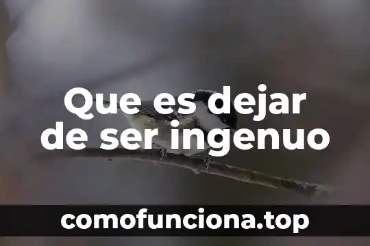Que es ser latino 7 Que es dejar de ser ingenuo