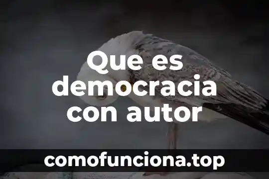 Que es la democracia segun carlos arriola 6 Que es democracia con autor