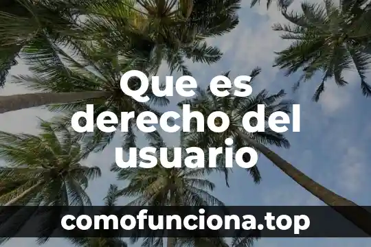 Qué es el derecho de propiedad definición 6 Que es derecho del usuario