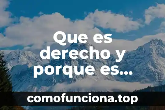 Que es sociedad naturaleza 5 Que es derecho y porque es importante en la sociedad
