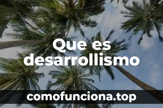 Alguna figura paterna que es 6 Que es desarrollismo