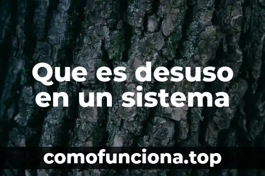 Qué es anatomía y cual es concepto 8 Que es desuso en un sistema