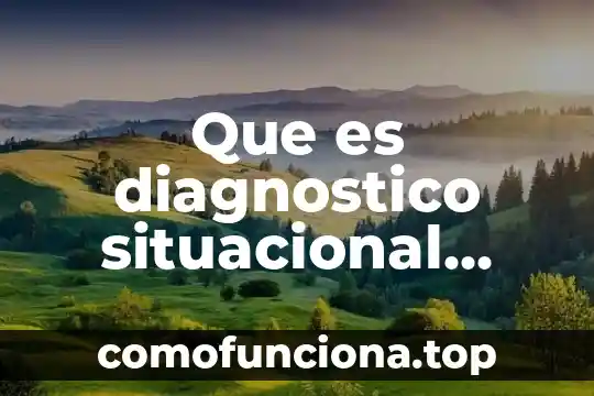 Que es exorto en derecho 5 Que es diagnostico situacional autor