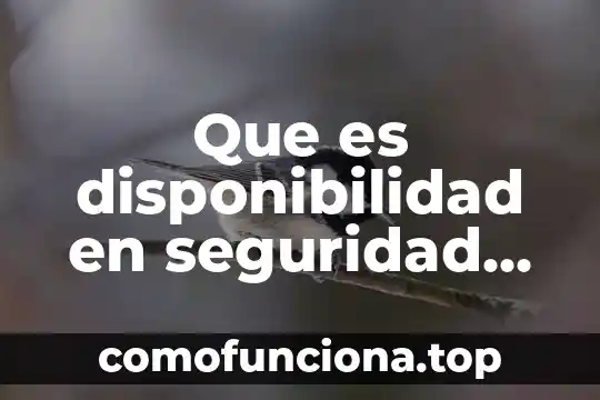 Información que es una adivinanza con metáfora 3 Que es disponibilidad en seguridad de la informacion