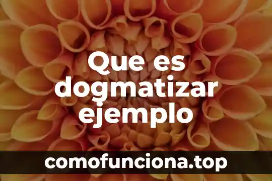Que es una exposicion por ejemplo tlacuache 3 Que es dogmatizar ejemplo
