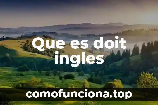 Que es cochon en ingles 3 Que es doit ingles