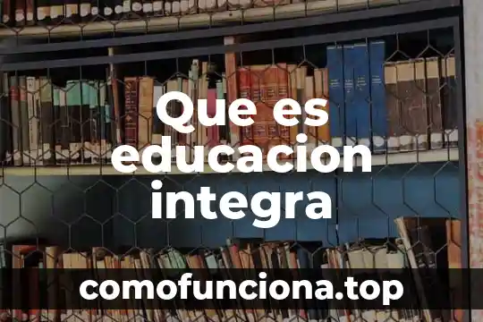 Que es la litis y como se integra 3 Que es educacion integra