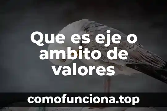 Qué es eje conductor mecanica 4 Que es eje o ambito de valores
