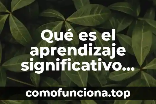En palabras sencillas que es el paradigma de la complejidad 5 Qué es el aprendizaje significativo autores