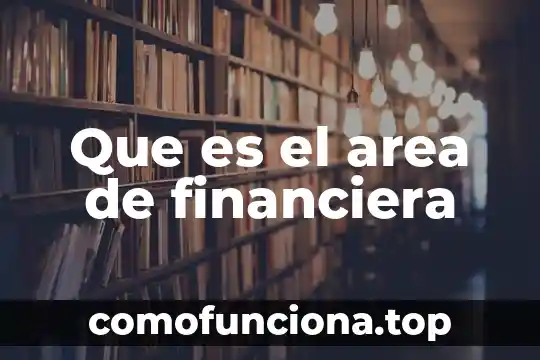 Que es el proceso de planeacion financiera 3 Que es el area de financiera