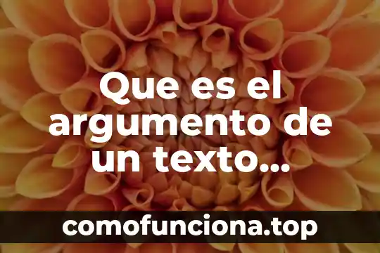 Que es un mapa conceptual argumentativo 6 Que es el argumento de un texto argumentativo