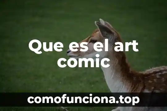 Que es un art book 8 Que es el art comic
