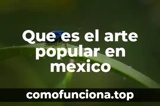 Que es un simbolo informativo de mexico 8 Que es el arte popular en mexico