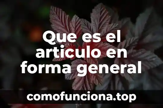 Qué es una señal analógica y su forma de dibujarla 8 Que es el articulo en forma general