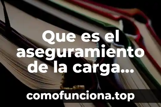 Que es un manual de aseguramiento de la calidad 7 Que es el aseguramiento de la carga incorrecta