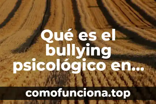 Que es un cuadrado significado psicológico 6 Qué es el bullying psicológico en inglés
