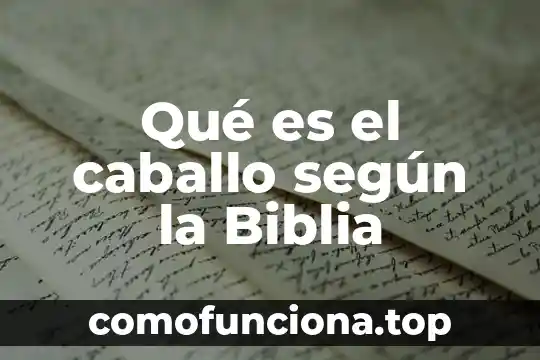 Que es refugiada en historia 7 Qué es el caballo según la Biblia