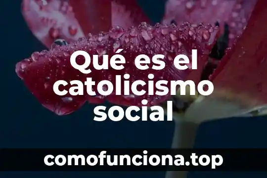 Que es conciencia de clase social 3 Qué es el catolicismo social