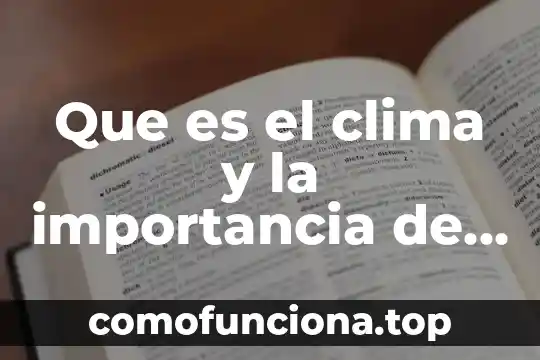 Que es un rio y que importancia tiene 4 Que es el clima y la importancia de su estudio